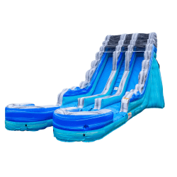 Ocean Blue 20FT Dual Lane Slide