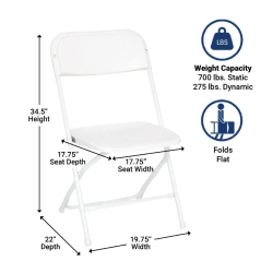 IMG 2636 1756198370 White Plastic Heavy Duty Folding Chair