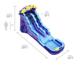 Galaxy 15FT Slide (Wet or Dry)